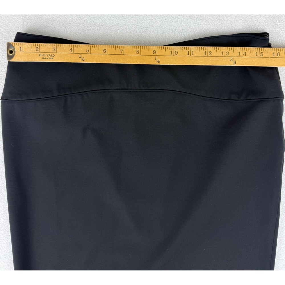 Gucci Pencil Skirt Women 42 Size 6 Black Lana Wool Blend Side Zip Made in Italy - Picture 2 of 11